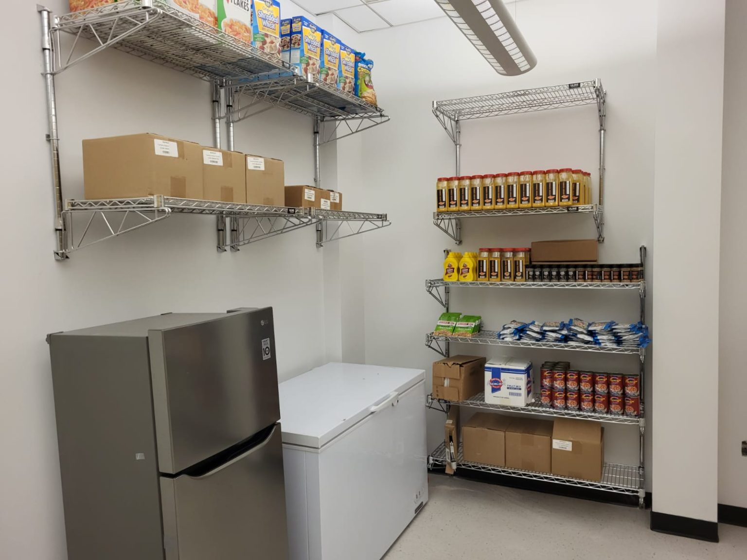 Food Bank for New York City donated a new refrigerator to the new pantry.