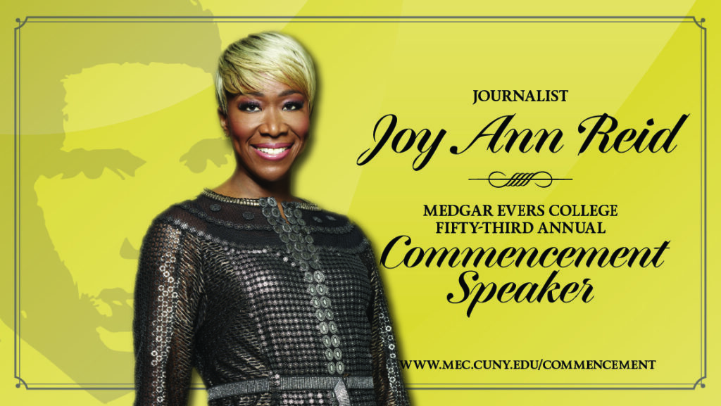 And our 2024 Commencement speaker is . . . Joy-Ann Reid!!!! - Medgar ...